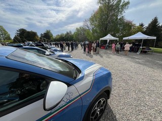 Alcuni momenti della celebrazione a Ville Ponti per il 174esimo anniversario della festa della Polizia di Stato