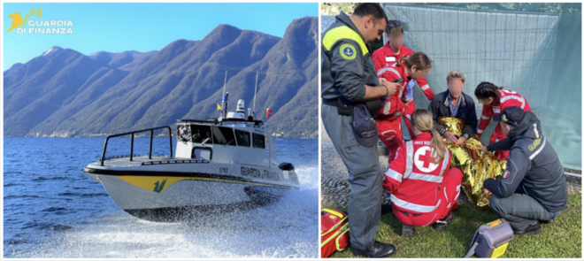 Imbarcazione affonda nel lago di Como, diportista salvato dalla Guardia di Finanza Imbarcazione affonda nel lago di Como, diportista salvato dalla Guardia di Finanza