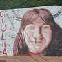 Il murale vandalizzato a Bra, nel Cuneese