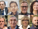 In alto a sinistra il sindaco Antonelli. Poi, in senso orario, Folegani, Albani, Maffioli, Sabba, Colombo, Cislaghi e Reguzzoni