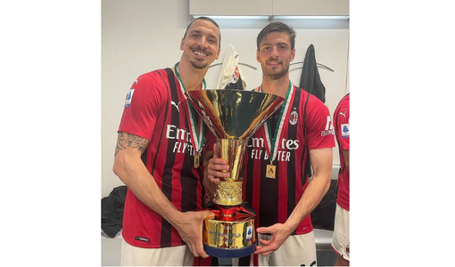 Gabbia con Ibrahimovic (foto dal profilo Instagram del giovane difensore)