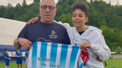 La foto del primo incontro tra Gianni Spinosa e Gabriele Brizio La foto del primo incontro tra Gianni Spinosa e Gabriele Brizio