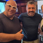 Gattuso tra Ciro e Antonella ieri sera nel ristorante pizzeria di Gallarate