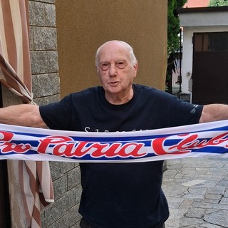 Giannino, quasi 94 anni e sempre a fianco della Pro Patria: «Anche quest'anno pronto con il mio abbonamento»