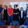 Da sinistra alla presentazione della nuova edizione dei Giovani Pensatori Giuseppe Carcano, Stefania Barile, Fabio Minazzi, Florinda Cambria, Giovanna Brebbia e Graziella Segat