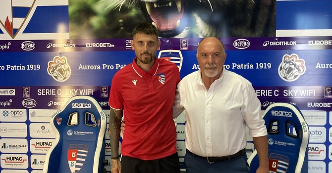 Leandro Greco e Sandro Turotti, tecnico e ds della Pro Patria