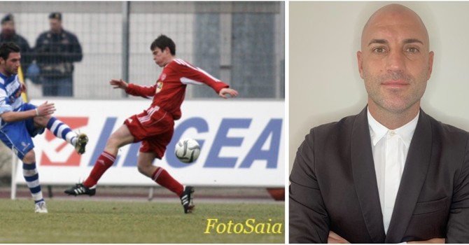 Nicolas Giani con la maglia della Pro Patria in uno scatto di Antonio Saia diffuso dal Bustocco.it e in una foto dal suo profilo di Facebook Nicolas Giani con la maglia della Pro Patria in uno scatto di Antonio Saia diffuso dal Bustocco.it e in una foto dal suo profilo di Facebook