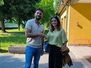 Gianluca Marta con il commissario prefettizio Angela Marta Nastasi Gianluca Marta con il commissario prefettizio Angela Marta Nastasi