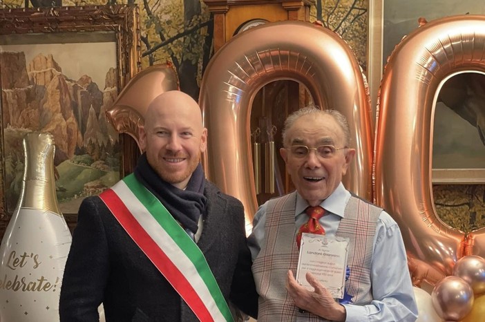 Landoni con il sindaco Baroffio Landoni con il sindaco Baroffio