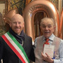 Landoni con il sindaco Baroffio Landoni con il sindaco Baroffio