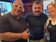 Gattuso tra Ciro e Antonella ieri sera nel ristorante pizzeria di Gallarate