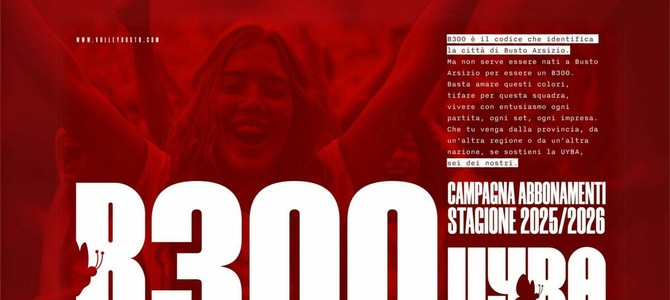 Uyba, al via la campagna abbonamenti “B300” per il girone di ritorno Uyba, al via la campagna abbonamenti “B300” per il girone di ritorno