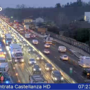 Il punto dell'incidente visto dalle webcam di Autostrade per l'Italia