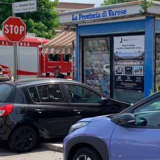 Le immagini dell'incidente di questa mattina in viale Borri
