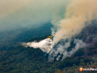 Alcune immagini dell'incendio pubblicata da OssolaNews.it Alcune immagini dell'incendio pubblicata da OssolaNews.it