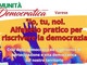 “Io, tu, noi”: democrazia da riscrivere con idee, esperienze e partecipazione