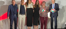 Da sinistra: Michele e Franco Forte, Emma Cagnin, Serena Scognamillo e i sindaci Cristina Borroni e Emanuele Antonelli