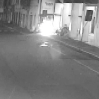 Le immagini riprese dalla videosorveglianza
