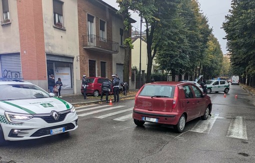 L'incidente di ieri in viale Lombardia, a Busto Arsizio