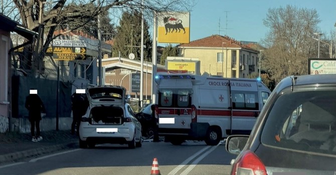 Busto, incidente in via Firenze: coinvolti anche due bambini