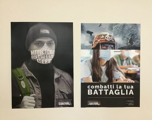 All’Olga Fiorini di Busto i ragazzi promuovono l’uso della mascherina attraverso una campagna sociale d’effetto