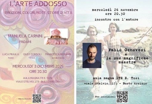 Ite Tosi, due incontri speciali contro la violenza sulle donne