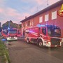 Fiamme a Borsano: incendio in un edificio in via Motta