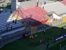 La festa di Mastroianni e della Pro sotto il settore ospiti dopo il gol del 2-2 definitivo La festa di Mastroianni e della Pro sotto il settore ospiti dopo il gol del 2-2 definitivo