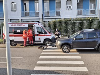 I soccorsi in via Arnaldo da Brescia