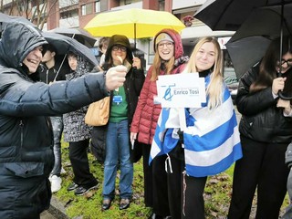 Ite Tosi entusiasta per la Fiamma olimpica