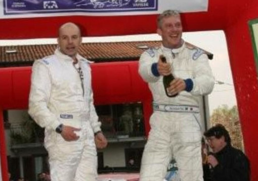 Diocleziano Toia (a destra) con Denis Tonetto al Rally dei Laghi