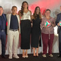 Da sinistra: Michele e Franco Forte, Emma Cagnin, Serena Scognamillo e i sindaci Cristina Borroni e Emanuele Antonelli