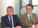 Fontana (a destra) e Lucente all'incontro odierno a Palazzo Lombardia