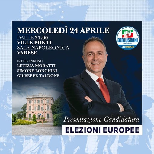 A Varese il lancio del progetto europeo di Marco Reguzzoni