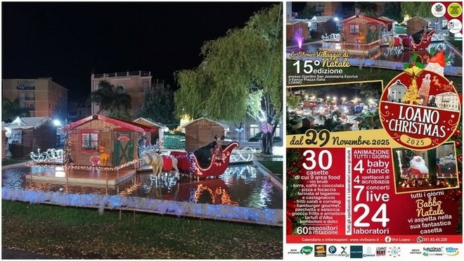 “Loano Christmas”: annullata l’anteprima con il “Giro Tavola all’Italiana”, al via il 5 dicembre il Villaggio di Natale
