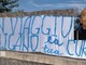 Lo striscione esposto dai tifosi bustocchi a Pisa (dalla pagina Facebook ilBustocco.it) e Leo