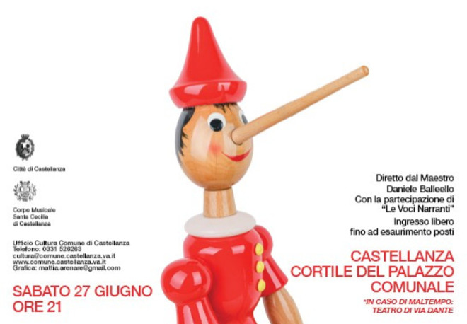 Da Collodi a Shrek: viaggio nel mondo della fantasia e delle fiabe per il Concerto d’Estate della banda Santa Cecilia di Castellanza Da Collodi a Shrek: viaggio nel mondo della fantasia e delle fiabe per il Concerto d’Estate della banda Santa Cecilia di Castellanza
