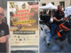 Luca Turconi e un'immagine dell'edizione 2024 del Motoaperitivo