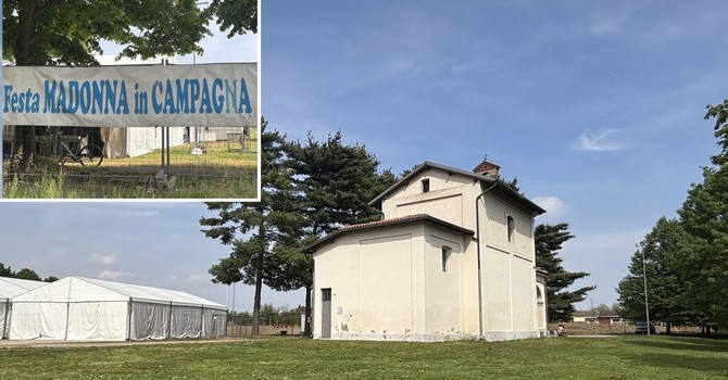 I preparativi attorno alla chiesa