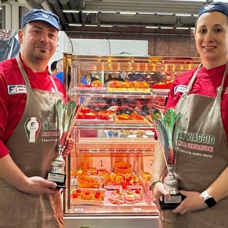 Matteo e Lara, supercoppia di macellai di Vergiate:  trionfano a Modena per Federcarni Varese