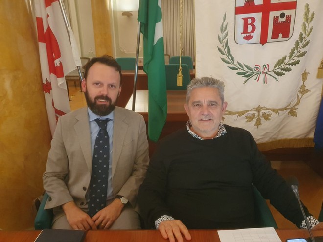 Giacomo Iametti (a sinistra) insieme al presidente Marco Magrini