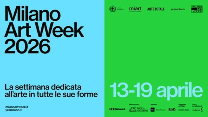 Milano Art Week 2026: si parte! Milano Art Week 2026: si parte!