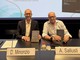 Diego Minonzio e Alessandro Sallusti alla presentazione nella sede di Confindustria Como - foto per cortesia di Antonella Corengia