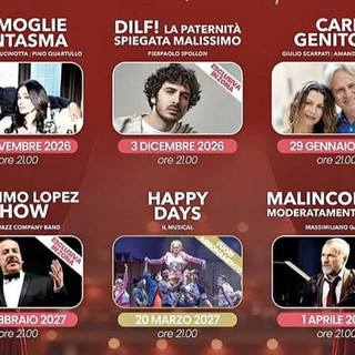 Il Manzoni alza il sipario sulla stagione 2026/2027: sei spettacoli per “Lasciati sorprendere” tra comicità, emozioni e grandi protagonisti
