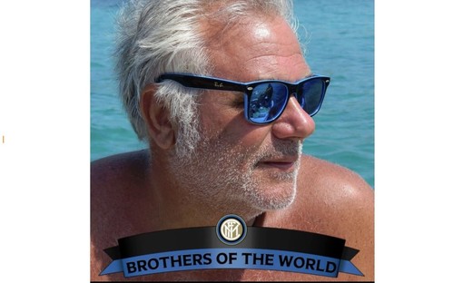 Mauro Della Vedova nella bellissima foto condivisa dall'Inter Club di Busto