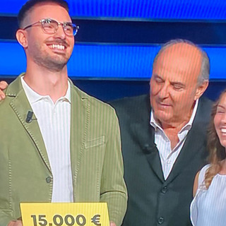 Il macellaio di Besano fa girare la ruota e la testa: è campione con 27.500 euro. Gerry: «Una bella cifra per il prossimo matrimonio»