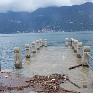 Maltempo: in tre giorni salito di 18 centimetri il livello del lago Maggiore