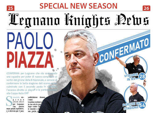 Riparte la stagione dei Knights: confermato coach Piazza per altri due anni