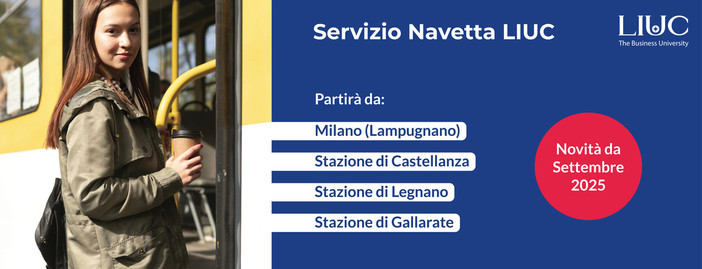 Liuc lancia la navetta sostenibile: collegamenti strategici da Milano, Gallarate, Legnano e Castellanza
