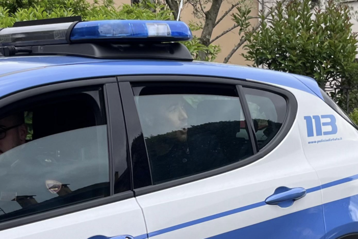 Manfrinati al momento dell'arresto